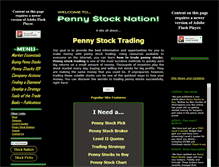 Tablet Screenshot of pennystocknation.com